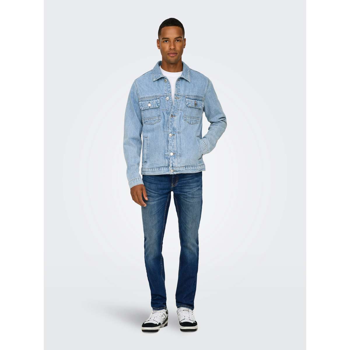 ONLY & SONS MEN΄S REGULAR FIT DUKE DENIM JACKET 22032035 LIGHT BLUE